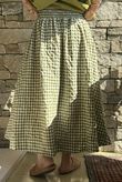 Nonni Gingham Ripley Skirt Olive